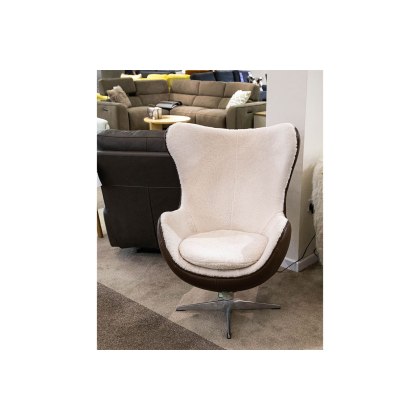 Ex-Display Liskeard - Sheepskin & Leather Egg Chair Ex-Display Liskeard - Sheepskin & Leather Egg Chair