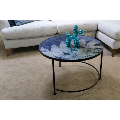 Ex-Display Liskeard - Leaf Glass Top Coffee Table Ex-Display Liskeard - Leaf Glass Top Coffee Table