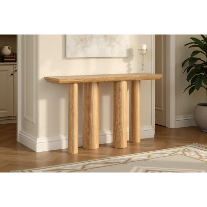Como Oak 125cm Console Table
