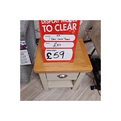 Ex-Display Plymouth - Dorset Painted Oak Truffle Lamp Table