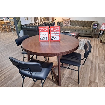 Ex-Display Plymouth - Gallery Direct Boho Retreat Round Dining Table