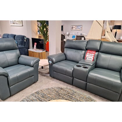 Ex-Display Plymouth - La-Z-Boy Dixie Leather 3 Seater Sofa & Chair