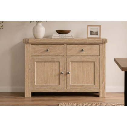 Normandy White Wash Small Sideboard Normandy White Wash Small Sideboard