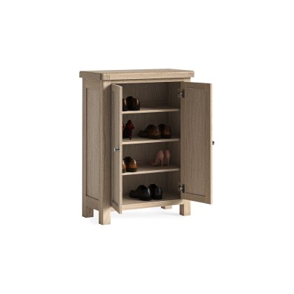 Normandy White Wash Shoe Storage Cabinet