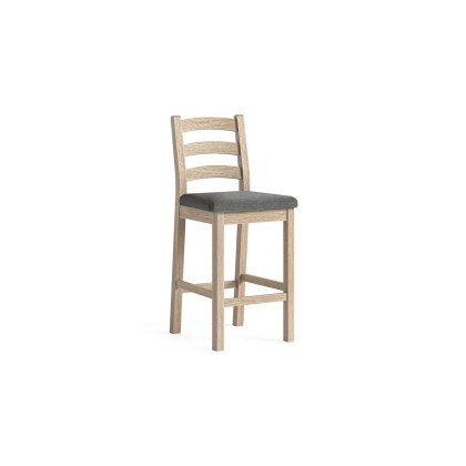 Normandy White Wash Bar Stool