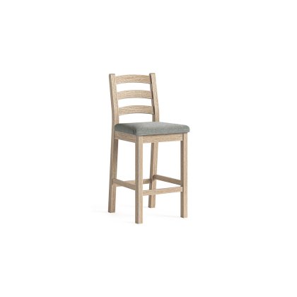 Normandy White Wash Bar Stool