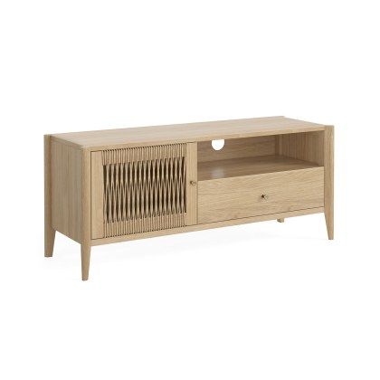 Sicily Oak 120cm Weave Small TV Unit Sicily Oak 120cm Weave Small TV Unit