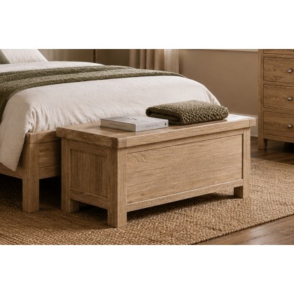 Normandy White Wash Blanket Box Normandy White Wash Blanket Box