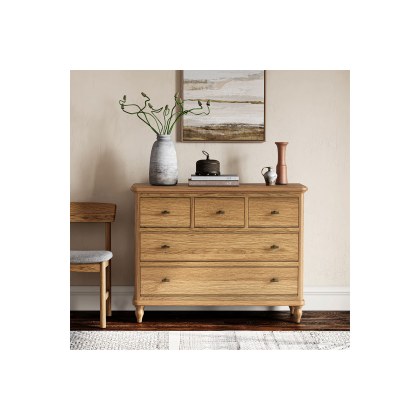Verona Oak 3 Over 2 Chest of Drawers
