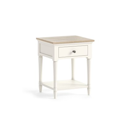 Provence Painted Off-White Oak Lamp Table