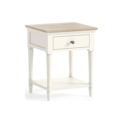 Provence Painted Off-White Oak Lamp Table