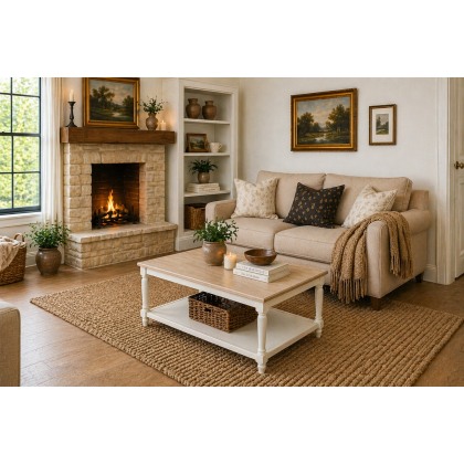 Provence Painted Off-White Oak Coffee Table