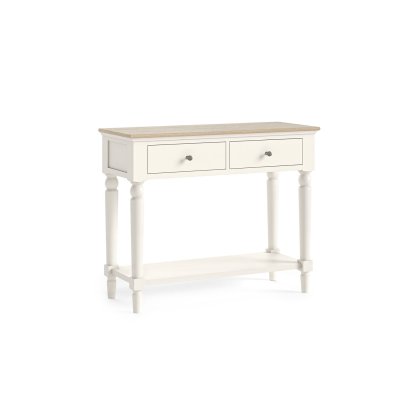 Provence Painted Off-White Oak Console Table