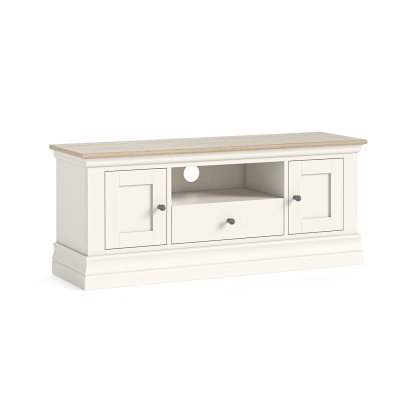 Provence Painted Off-White Oak Large 120cm TV Unit