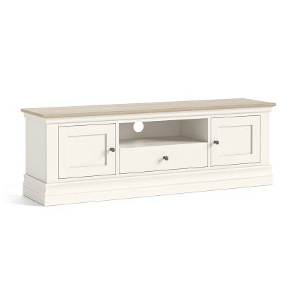 Provence Painted Off-White Oak Large 150cm TV Unit