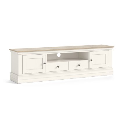 Provence Painted Off-White Oak Extra Large 180cm TV Unit