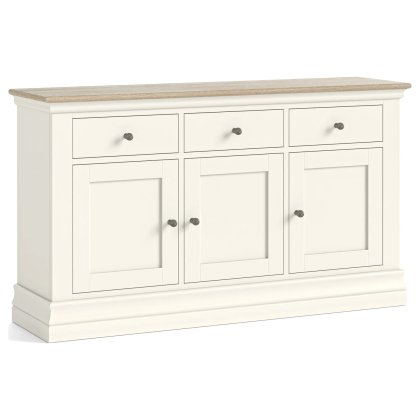 Provence Painted Off-White Oak 130cm Large Sideboard