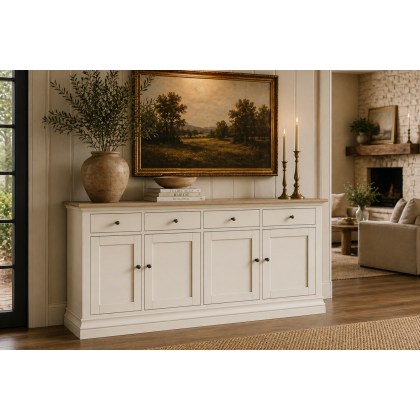 Provence Painted Off-White Oak 167cm Extra Large Sideboard