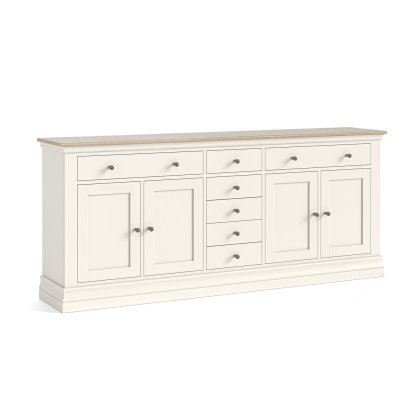 Provence Painted Off-White Oak 200cm Extra Large Sideboard