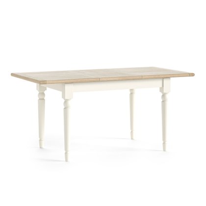 Provence Painted Off-White Oak Compact Ext 120-165cm Dining Table