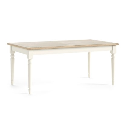 Provence Painted Off-White Oak Large Ext 180-230cm Dining Table