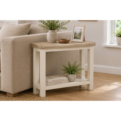 Windsor Country Oak Painted Sofa Side Table