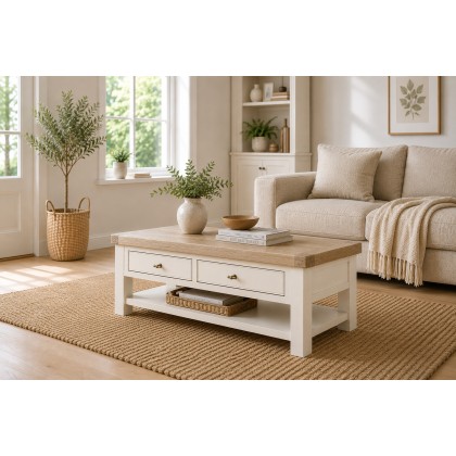 Windsor Country Oak Painted Storage Coffee Table Windsor Country Oak Painted Storage Coffee Table