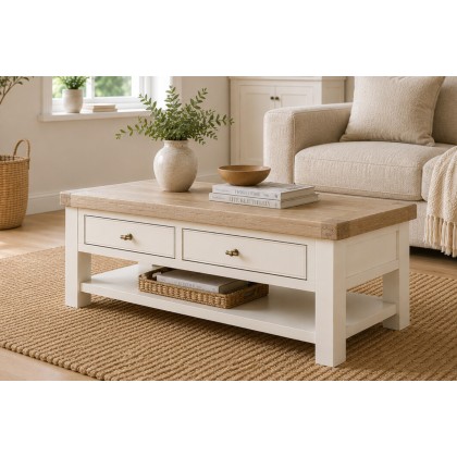 Windsor Country Oak Painted Storage Coffee Table Windsor Country Oak Painted Storage Coffee Table