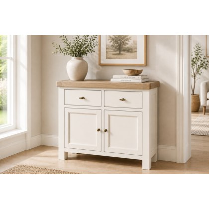 Windsor Country Oak Painted Small Sideboard