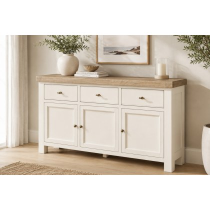 Windsor Country Oak Painted Large Sideboard