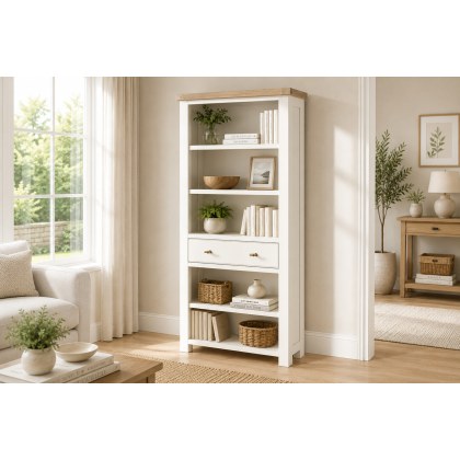 Windsor Country Oak Painted Large Bookcase Windsor Country Oak Painted Large Bookcase
