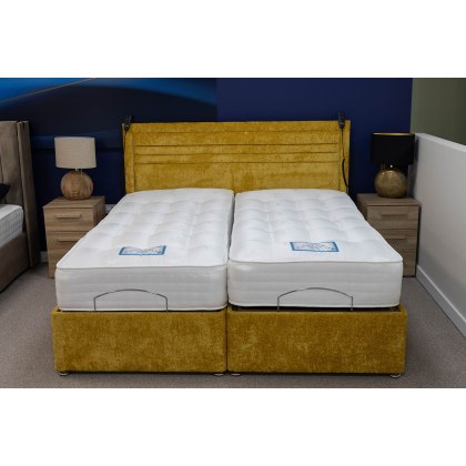 Ex-Display Liskeard - 6'0" Super King Pure 1500/2000 Adjustable Divan Bed Ser Inc Lily Headboard Ex-Display Liskeard - 6'0" Super King Pure 1500/2000 Adjustable Divan Bed Ser Inc Lily Headboard