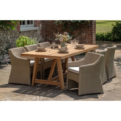 Gallery Direct Chatsworth Outdoor Garden Rectangle Dining Table