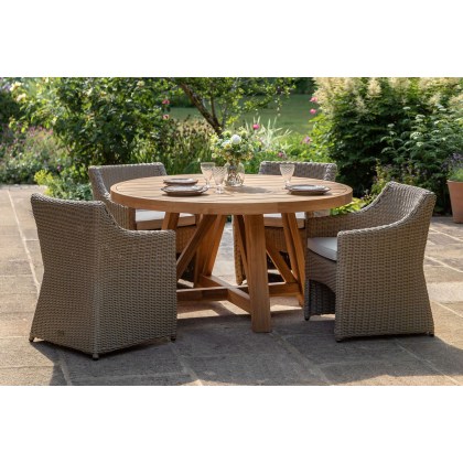 Gallery Direct Chatsworth Outdoor Garden Round Dining Table
