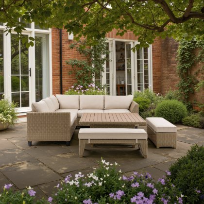 Gallery Direct Salcombe Outdoor Garden Lounge Set
