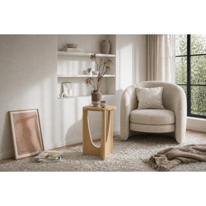 Cara Oak Side Table