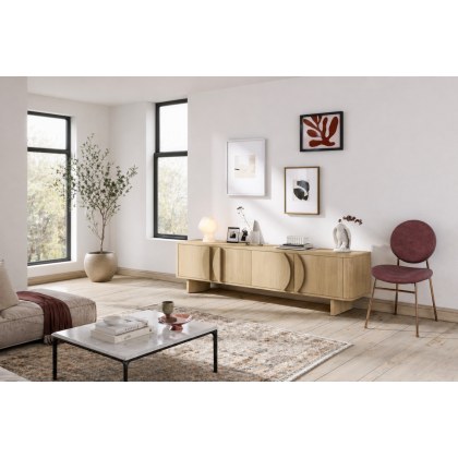 Cara Oak Large TV Unit