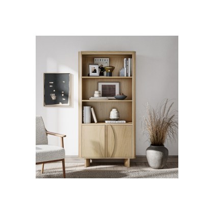 Cara Oak Display Cabinet