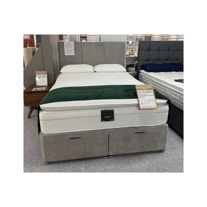 Ex-Display Newquay - Belgravia 2000 5ft King Size Ottoman Storage Divan Bed + 3 Panel Headboard