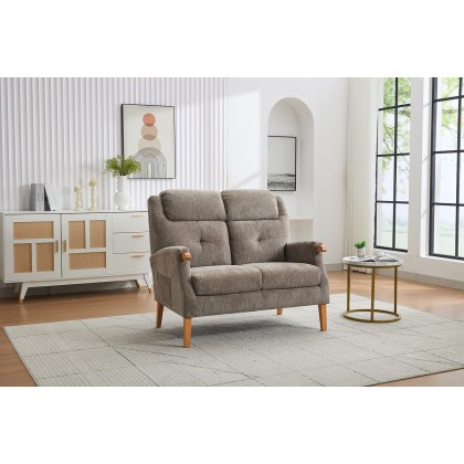GFA Isla Fireside 2 Seater Sofa in Mink Fabric