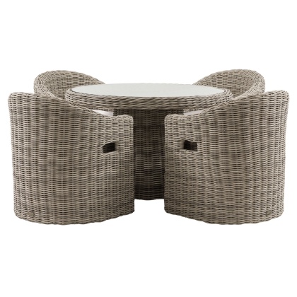 Gallery Direct Ragusa Outdoor Garden 4 Seater Dining Set