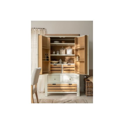 Burford Painted Oak Kitchen Larder Unit