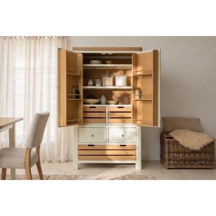 Burford Painted Oak Kitchen Larder Unit