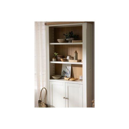 Burford Painted Oak Storage Bookcase