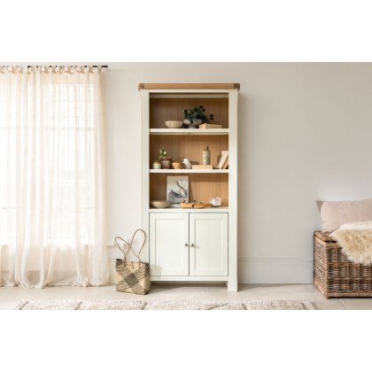 Burford Painted Oak Storage Bookcase
