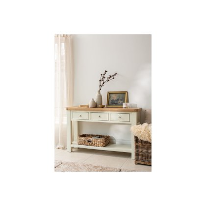 Burford Painted Oak Console Table