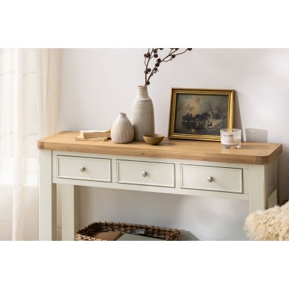 Burford Painted Oak Console Table