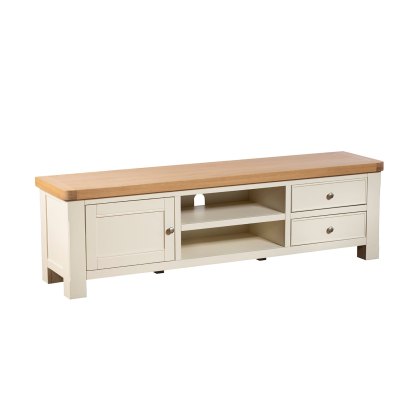 Burford Painted Oak Large TV Unit