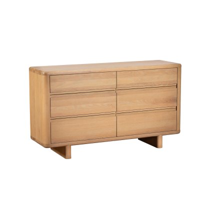Flynn Natural Oak 6 Drawer Chest of Drawers