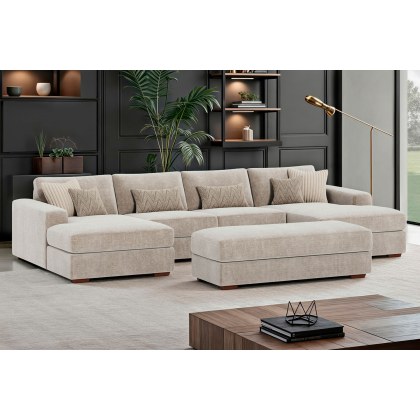 Hanley Modular 4 Seater Chaise Sofa Group